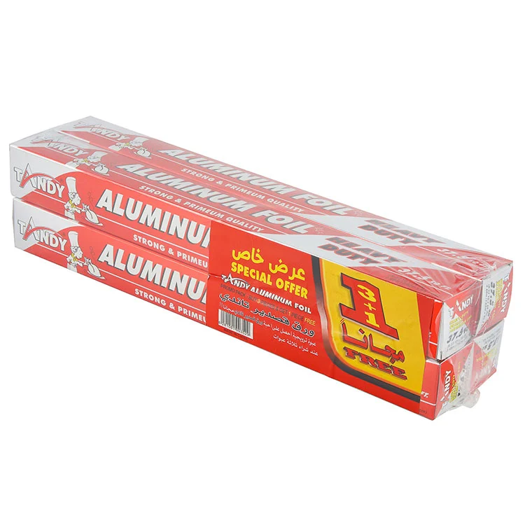 Folia aluminiowa do pakowania żywności w rolkach kuchennych